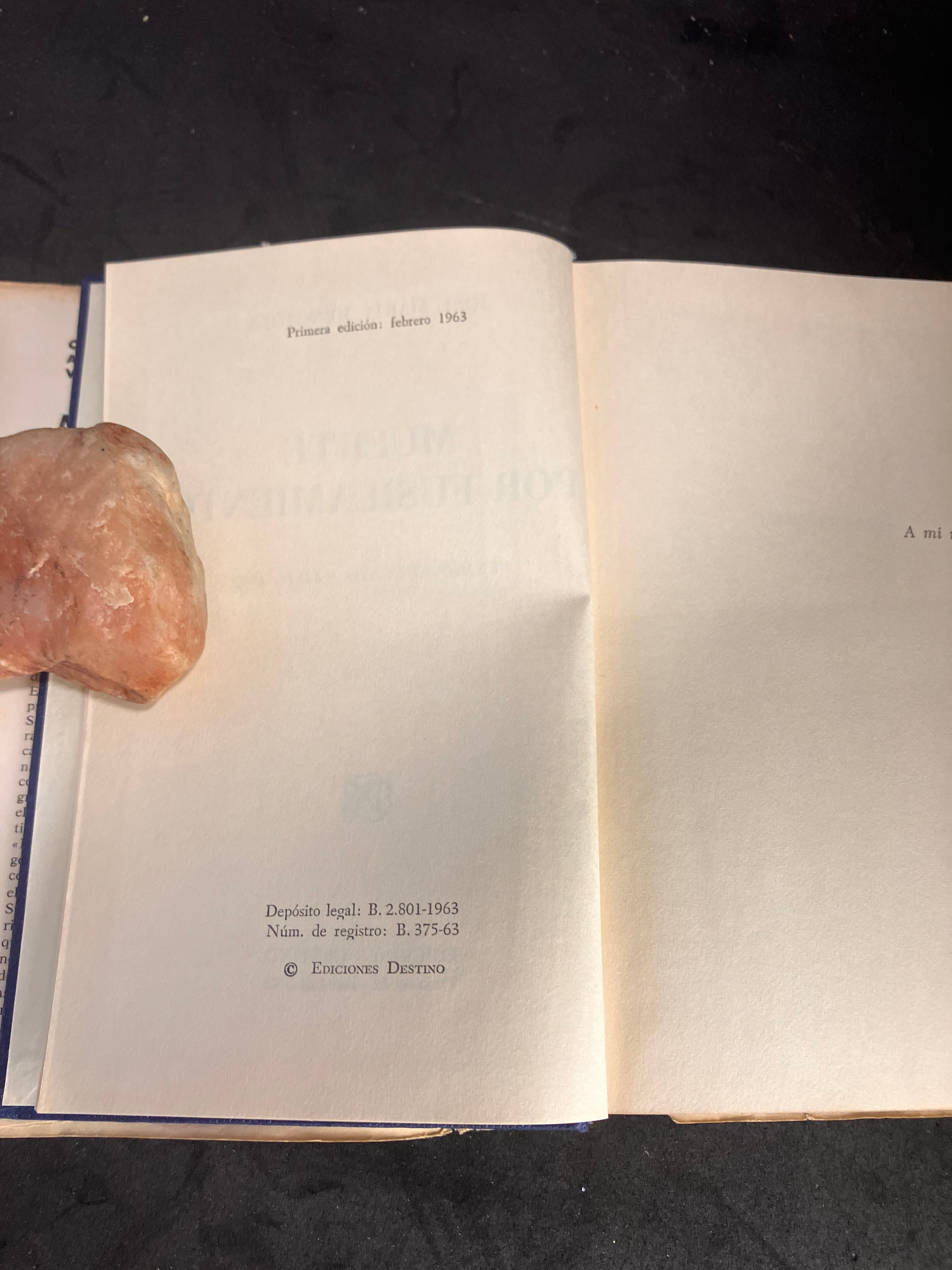 Muerte por fusilamiento – José María Mendiola – 1ère édition 1963 (Premio Nadal 1962)