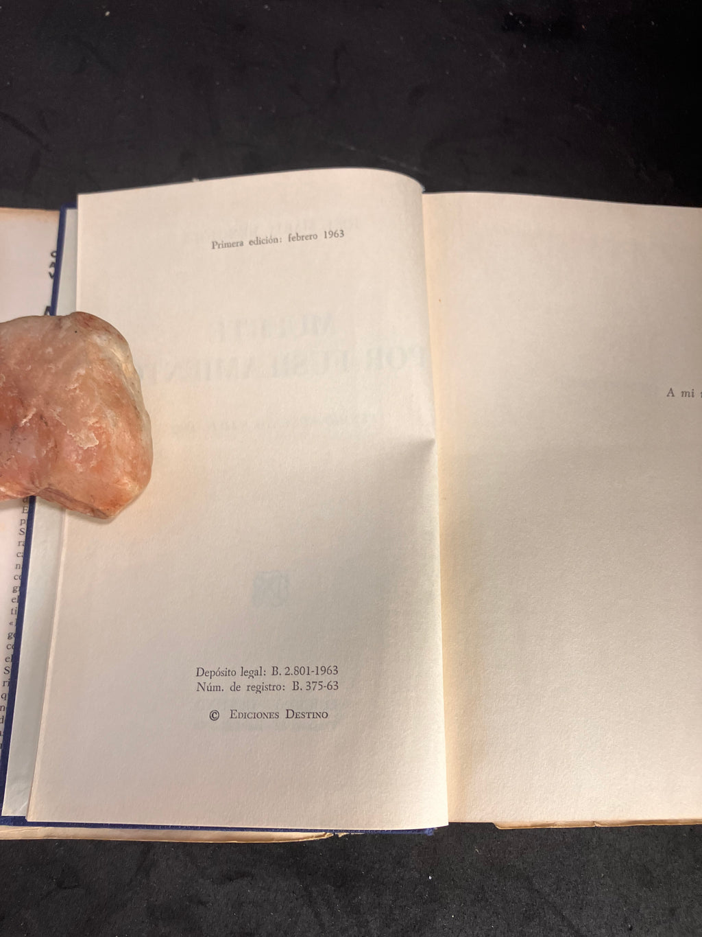 Muerte por fusilamiento – José María Mendiola – 1ère édition 1963 (Premio Nadal 1962)