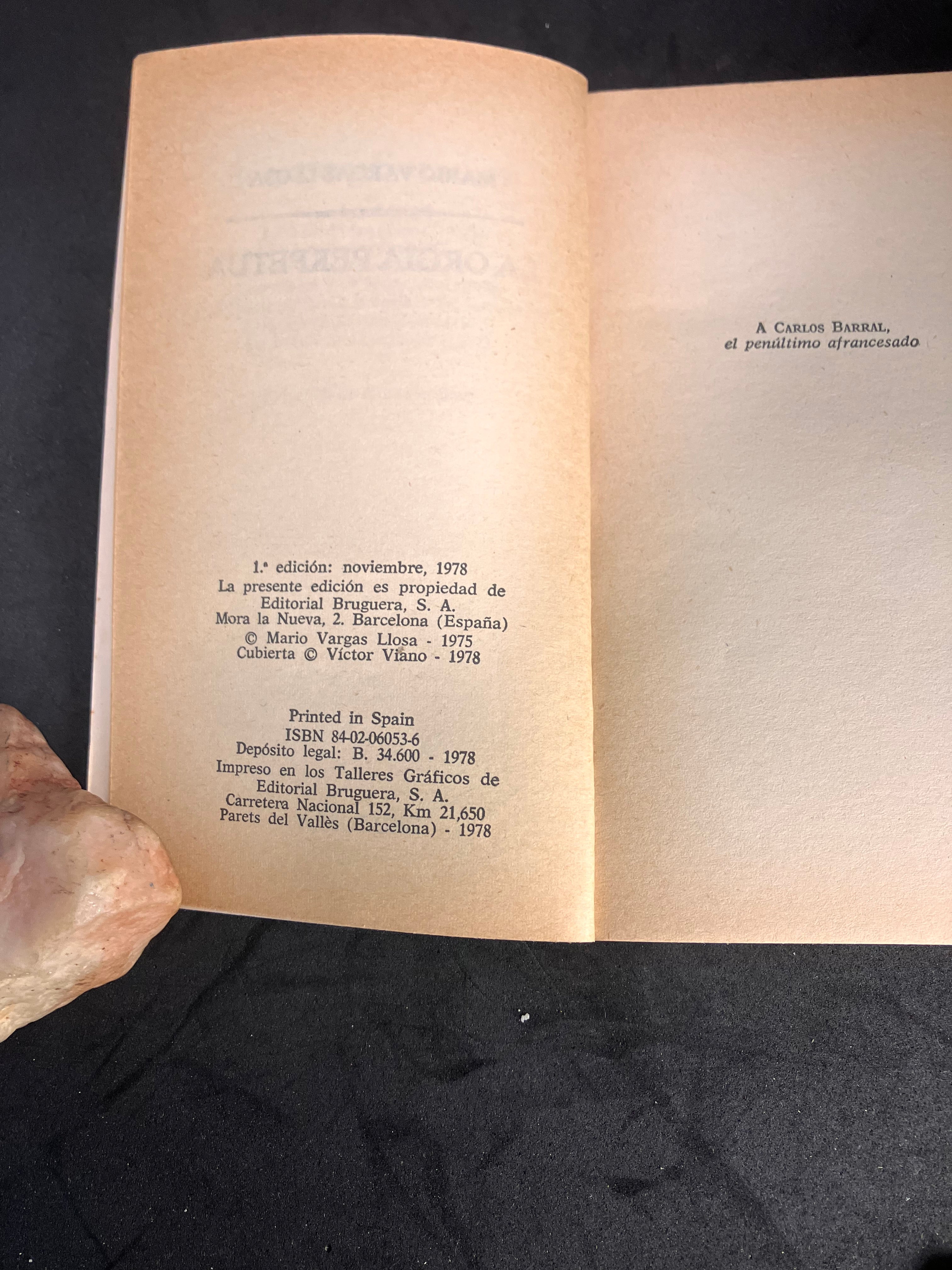 La orgía perpetua – Mario Vargas Llosa (Bruguera, 1ª edición, 1978)