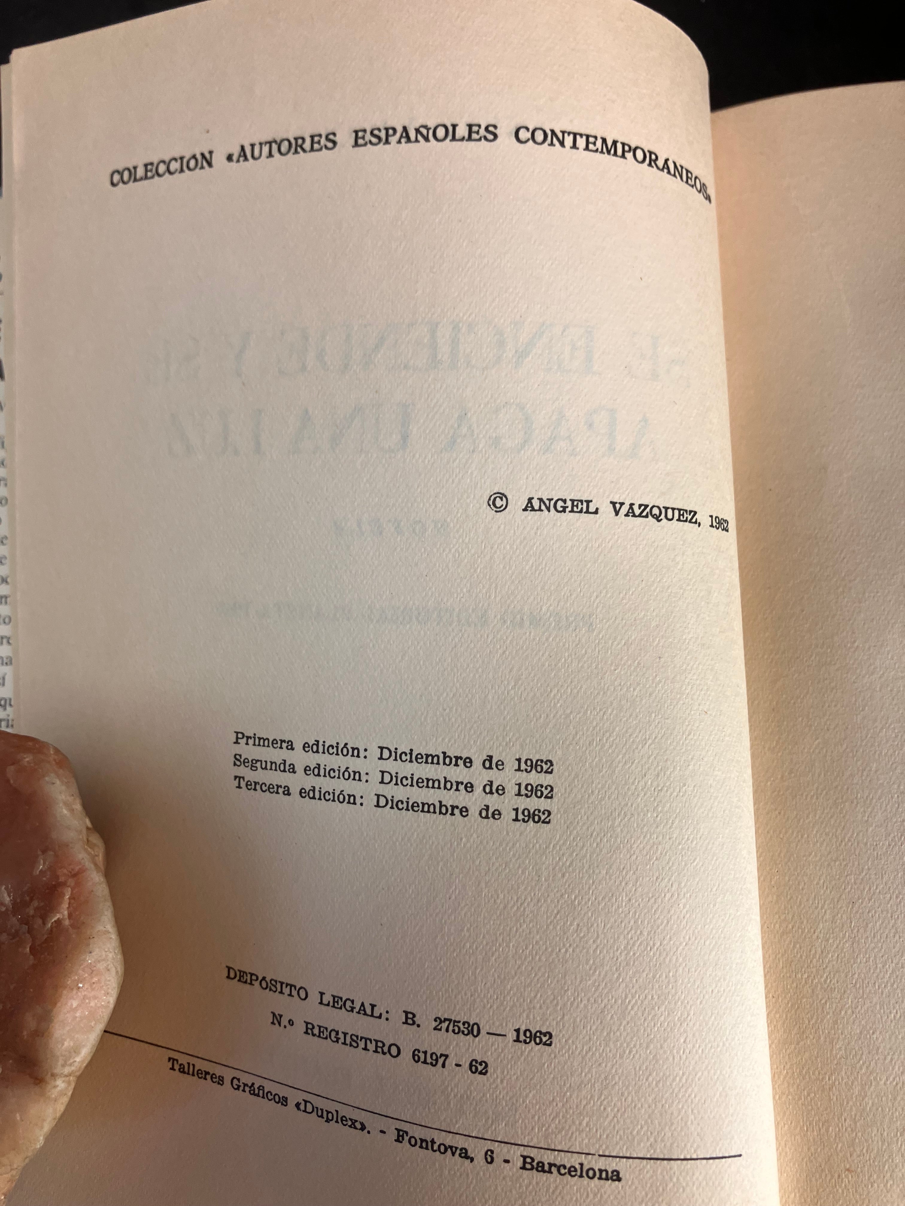 Ángel Vázquez – Se enciende y se apaga una luz (1ʳᵉ édition, 1962 – jaquette originale)