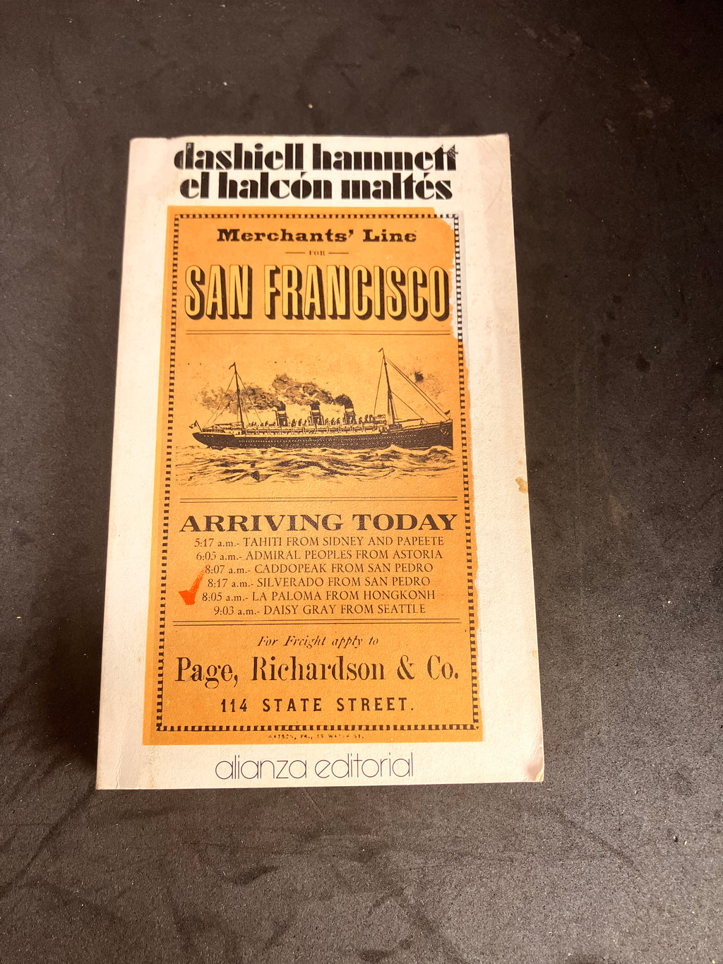 El halcón maltés – Dashiell Hammett (Alianza Editorial, El Libro de Bolsillo, 1978)