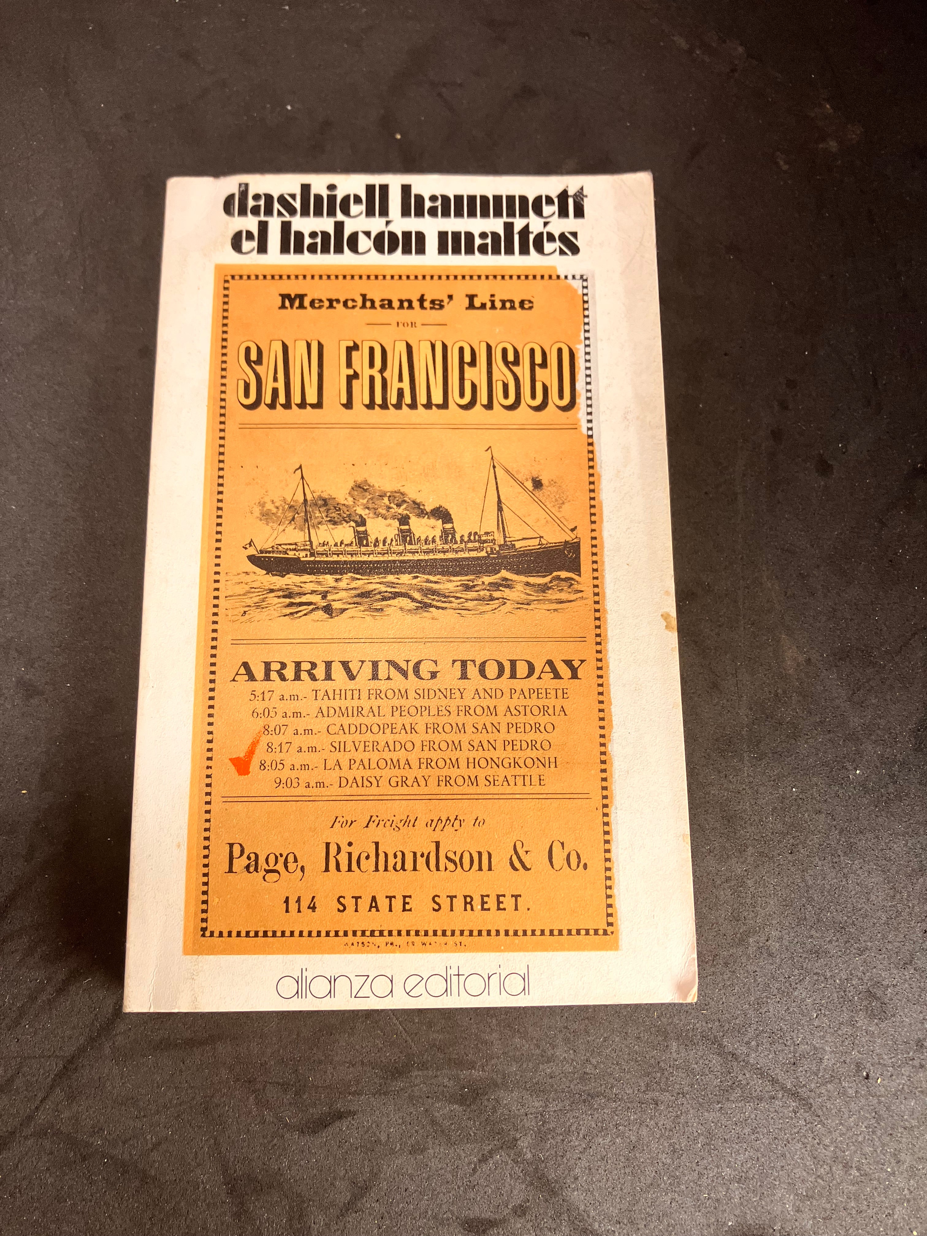 El halcón maltés – Dashiell Hammett (Alianza Editorial, El Libro de Bolsillo, 1978)
