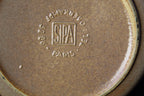 Baromètre & thermomètre vintage – SIPA Paris – céramique brun ocre (années 50-60)