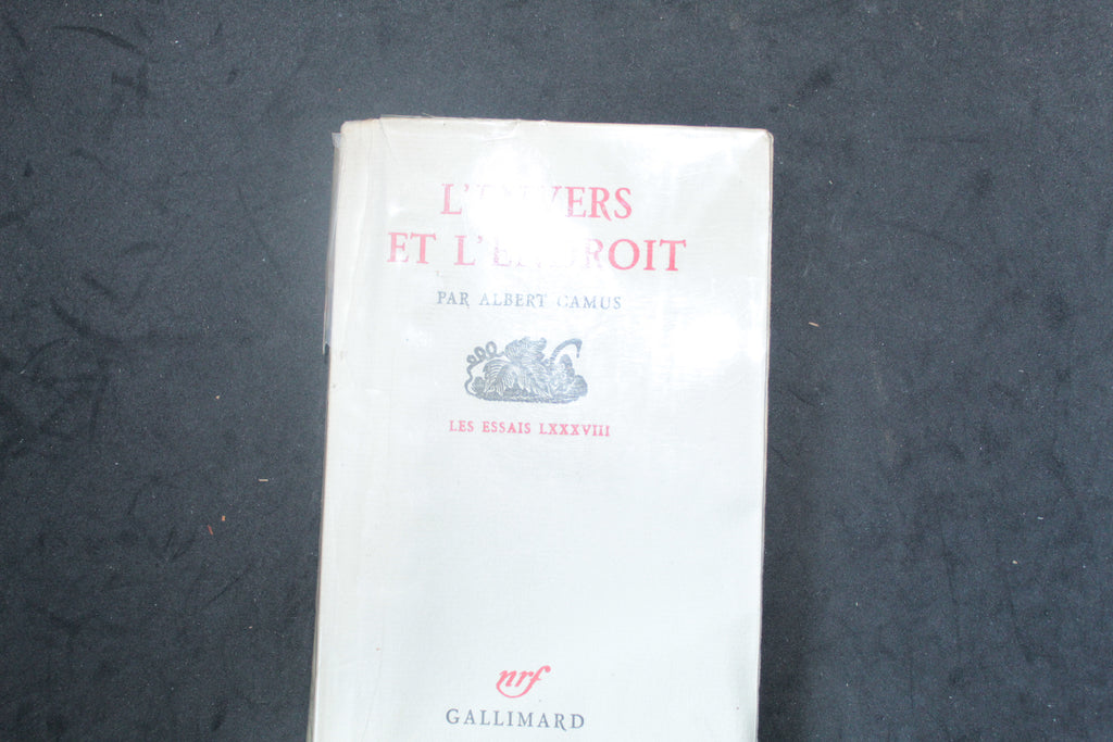 Albert Camus – L’Envers et l’Endroit – Gallimard, Les Essais LXXXVIII
