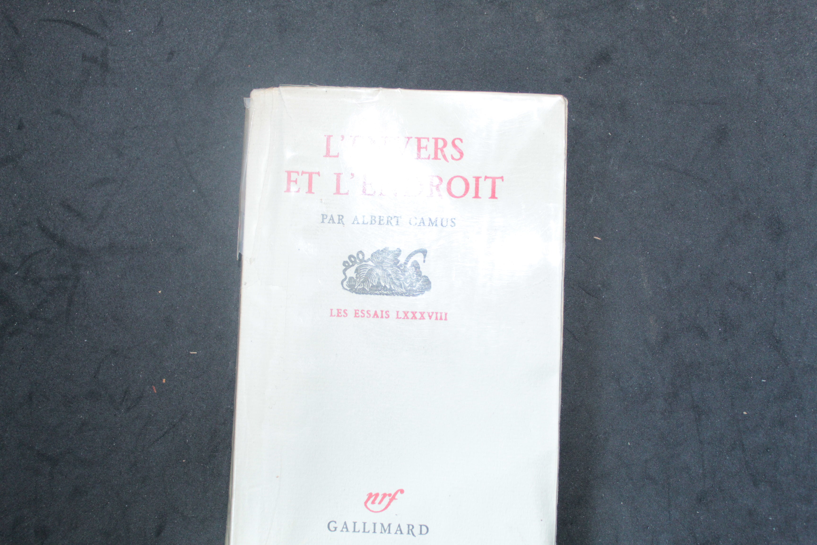 Albert Camus – L’Envers et l’Endroit – Gallimard, Les Essais LXXXVIII