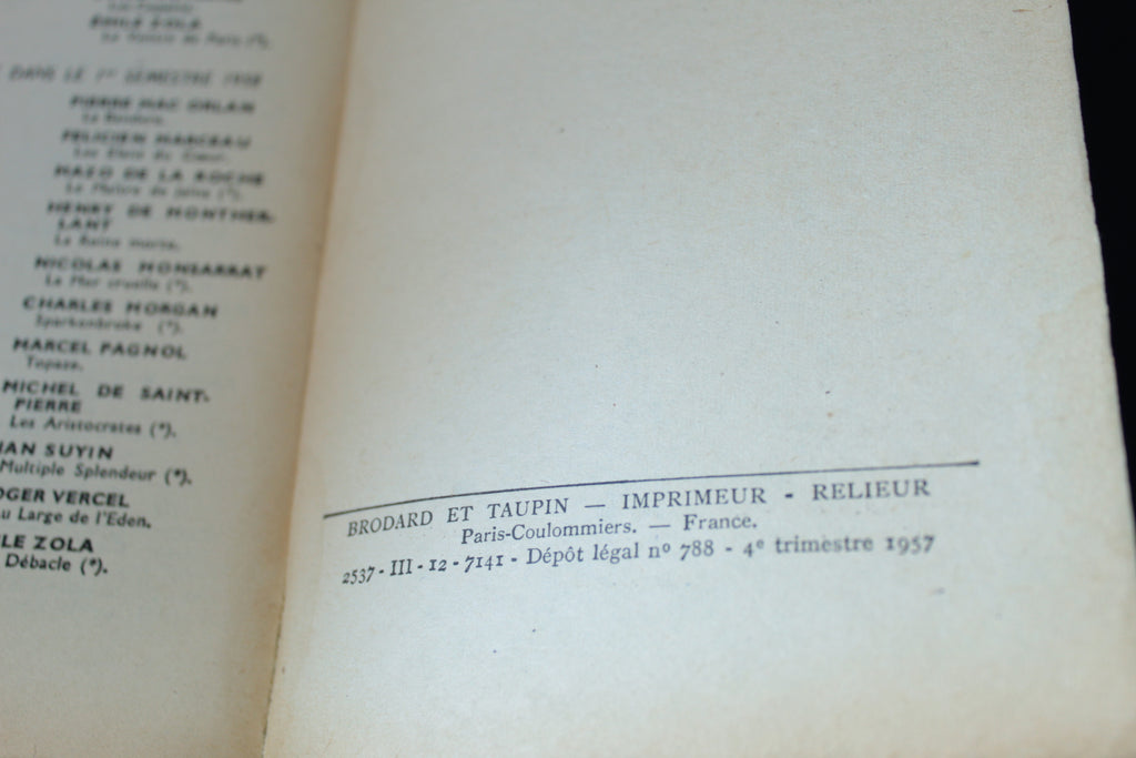 Henri de Montherlant – Pitié pour les femmes – Le Livre de Poche, 1957