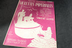 Lot de 2 partitions anciennes avec solfège – Violettes Impériales (1948, Vincent Scotto) & Les chansons de Bob et Bobette (1938)