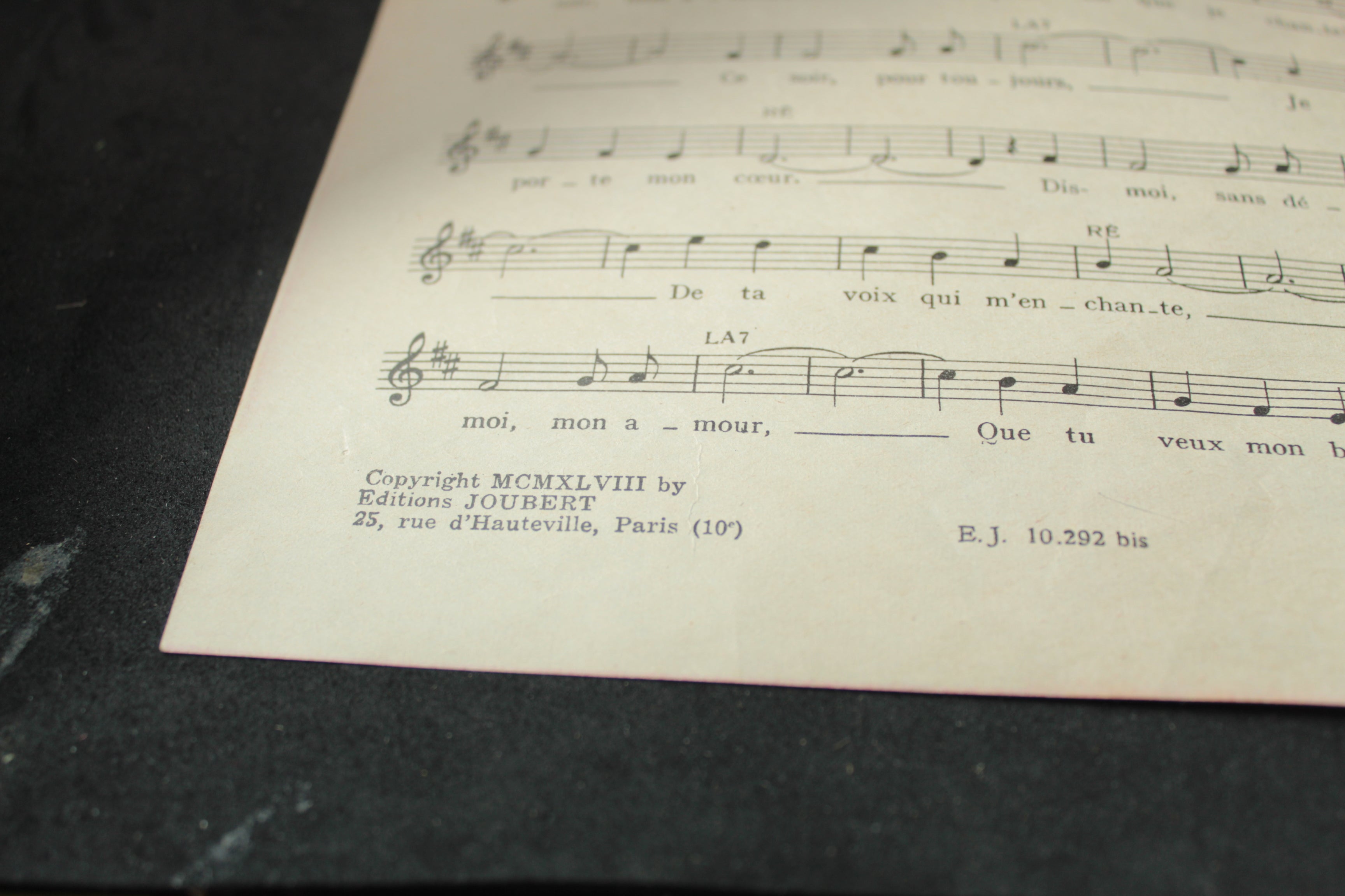 Lot de 2 partitions anciennes avec solfège – Violettes Impériales (1948, Vincent Scotto) & Les chansons de Bob et Bobette (1938)