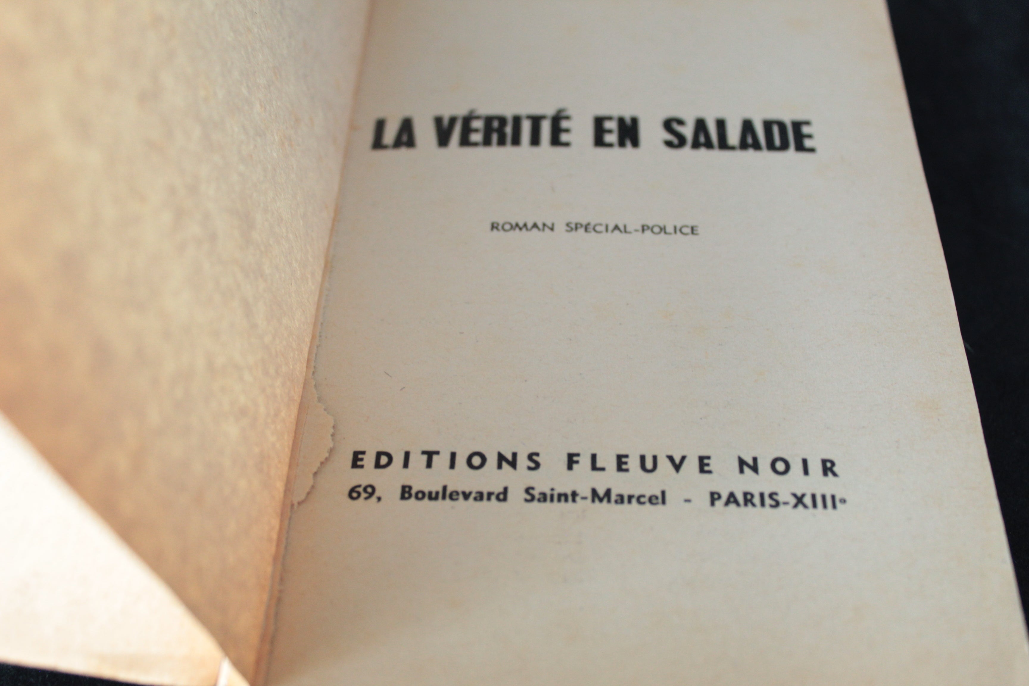 San-Antonio – La vérité en salade (Édition originale 1968)