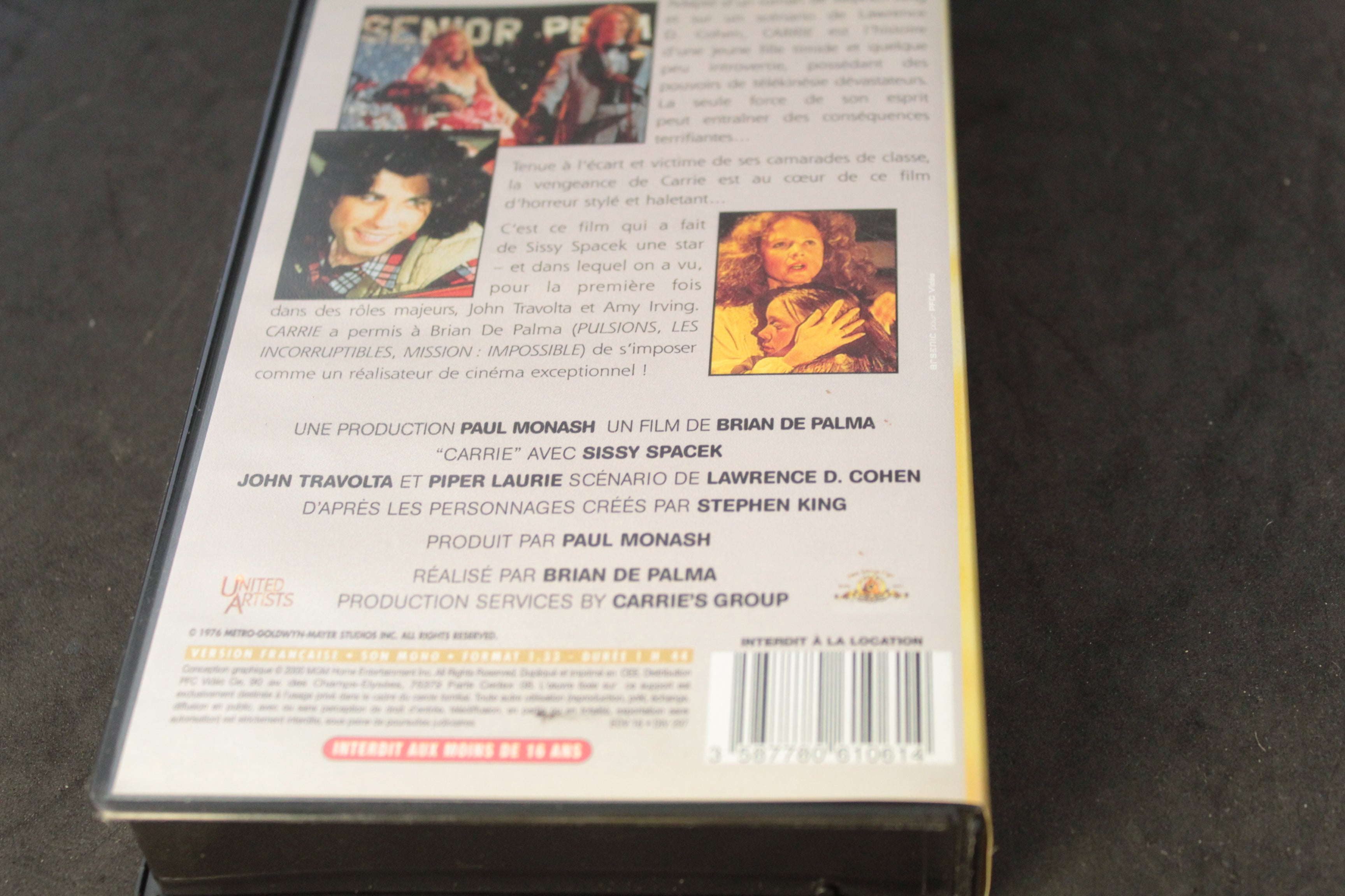 VHS Carrie – Brian De Palma (édition française)
