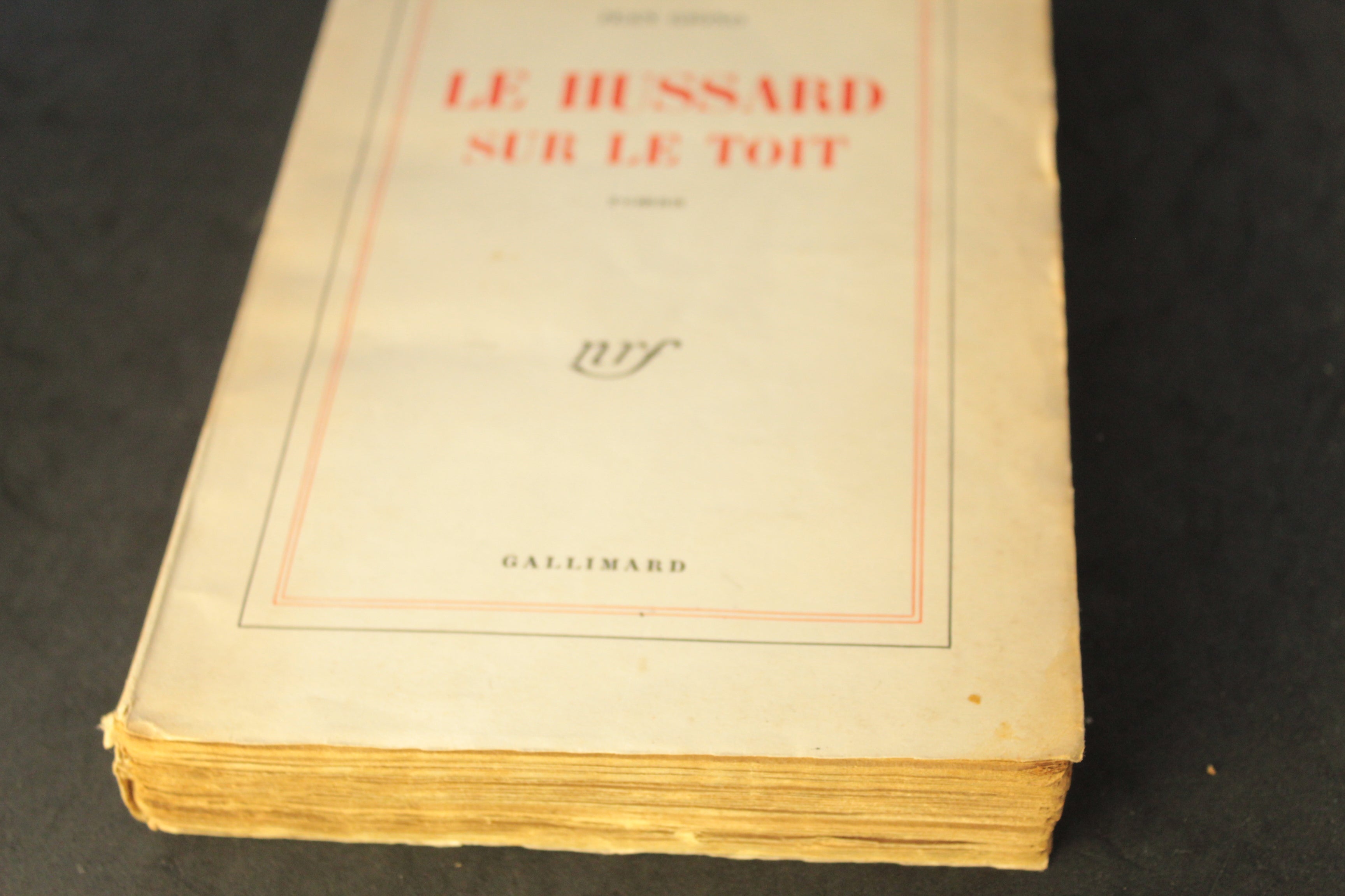 Le Hussard sur le toit – Jean Giono – Édition Gallimard 1951 (62ᵉ édition)