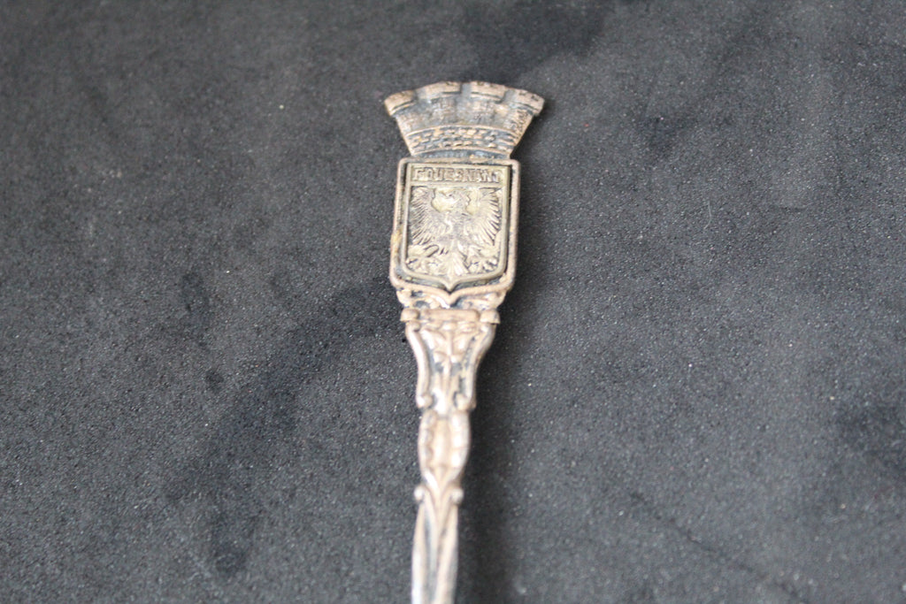 Cuillère souvenir ancienne FOUESNANT (Bretagne) – Aigle héraldique