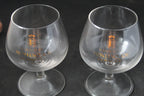 Lot de 2 verres à Armagnac – Marquis de Montesquiou – Gravure dorée