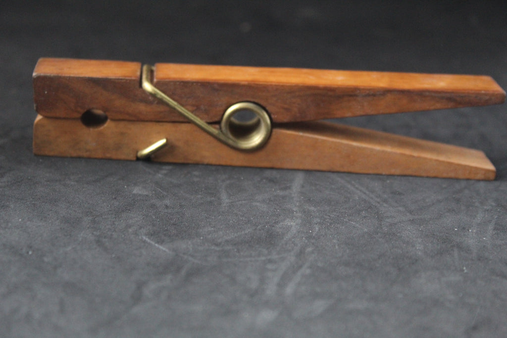 Pince à linge géante décorative en bois massif