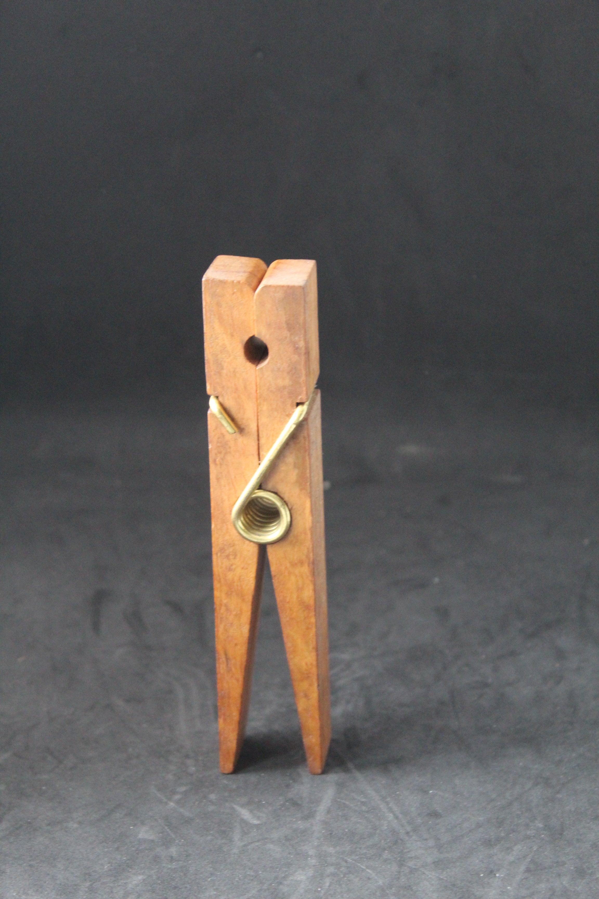 Pince à linge géante décorative en bois massif