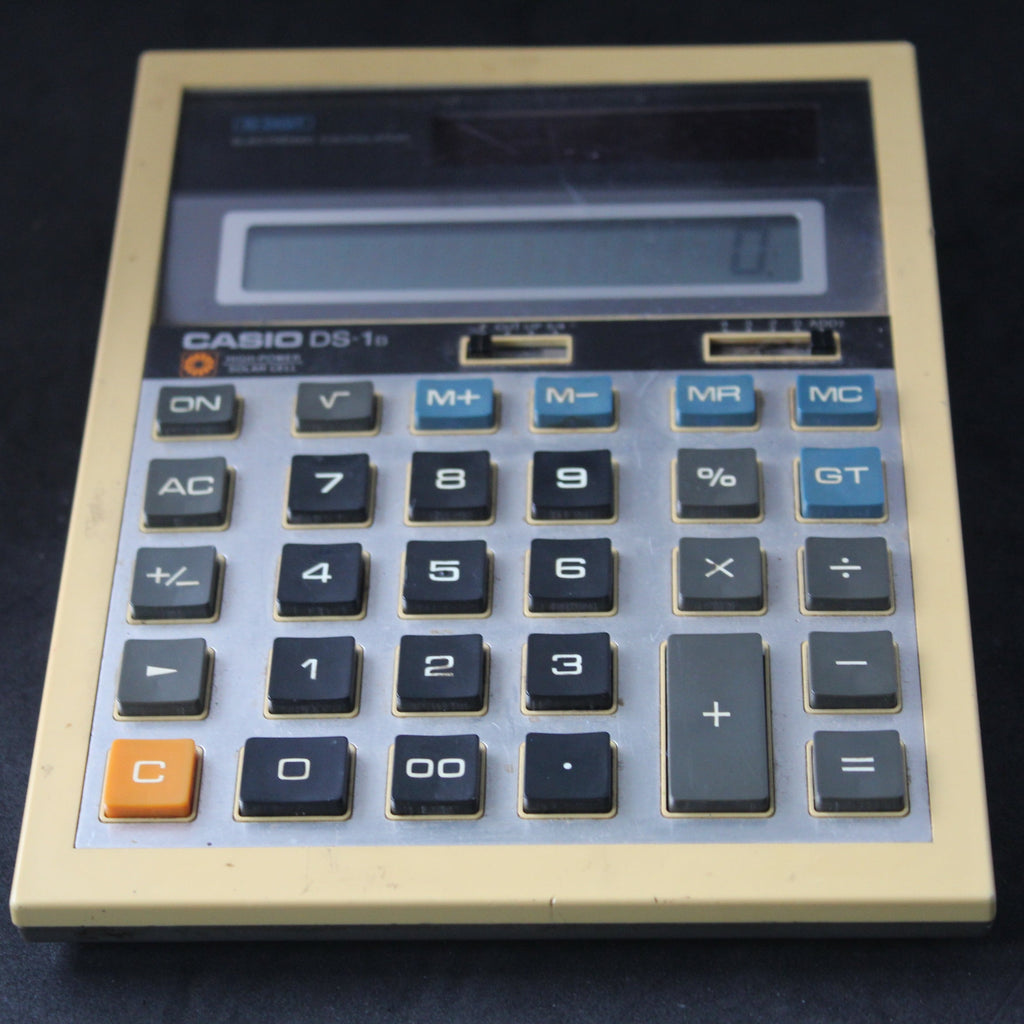 Calculatrice de bureau Casio DS-1B — Vintage années 70/80