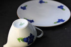 Service à thé/café en porcelaine Rieber Bavaria – Décor bleu floral