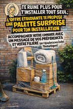 Palette Surprise Étudiante – Installation 100% Récup’ by Breizhante