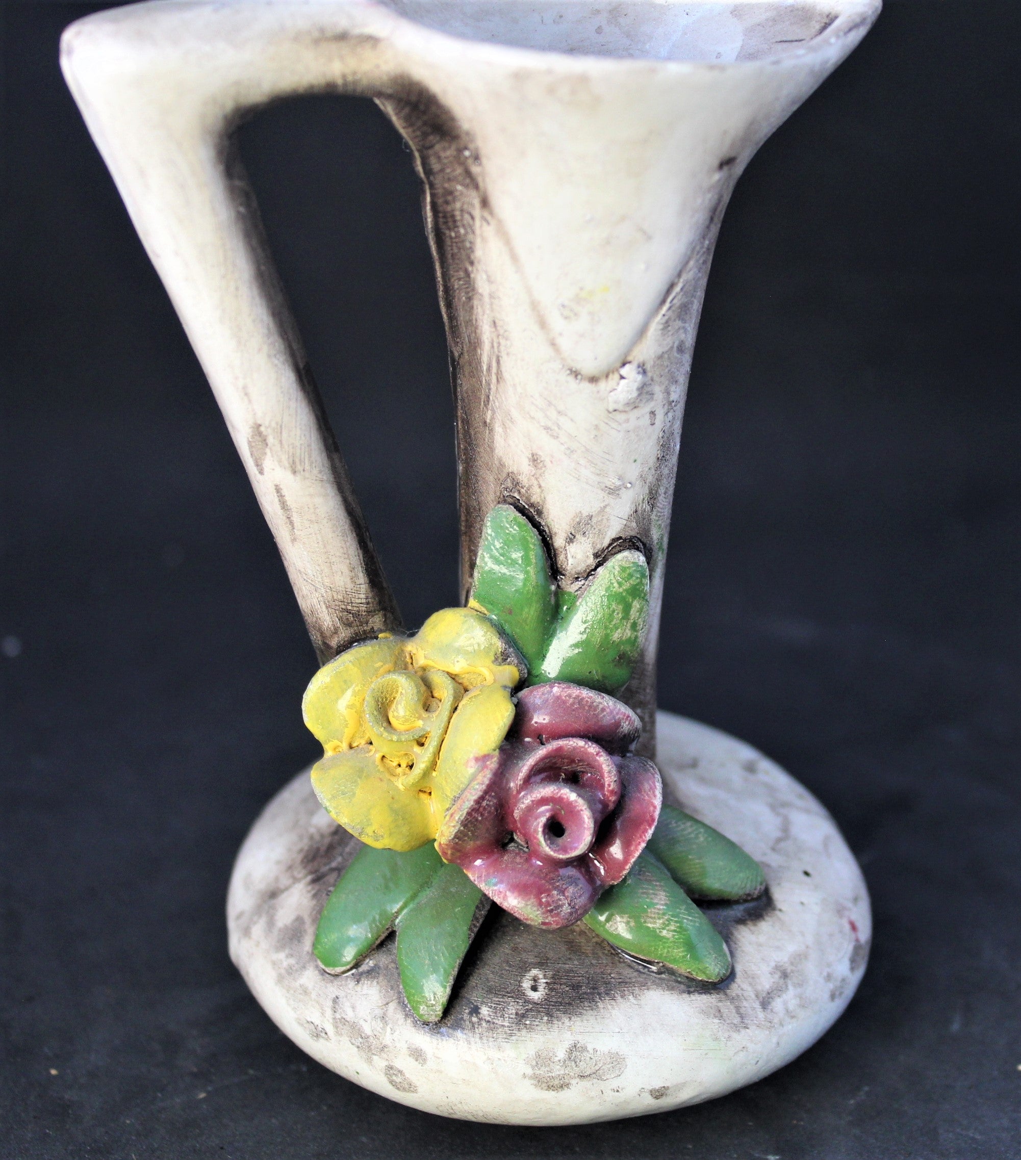 Petit vase décoratif vintage en céramique – Bomboniere Cinzia (Italie, années 60-80)