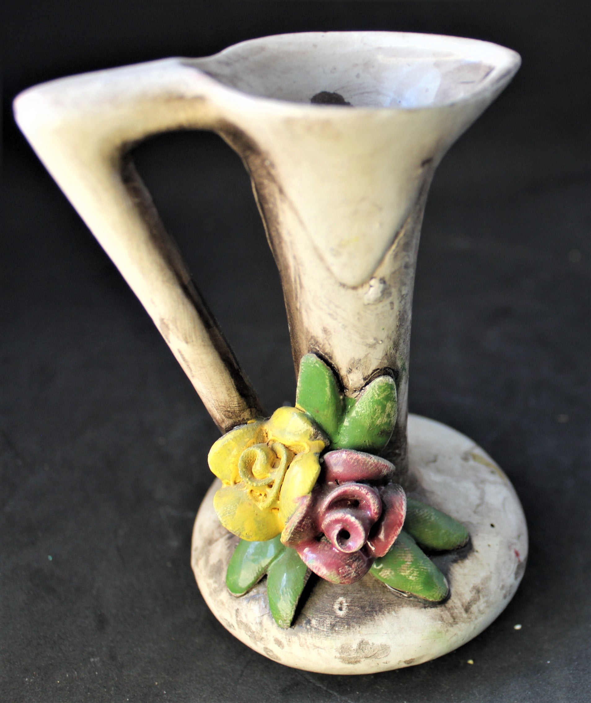 Petit vase décoratif vintage en céramique – Bomboniere Cinzia (Italie, années 60-80)
