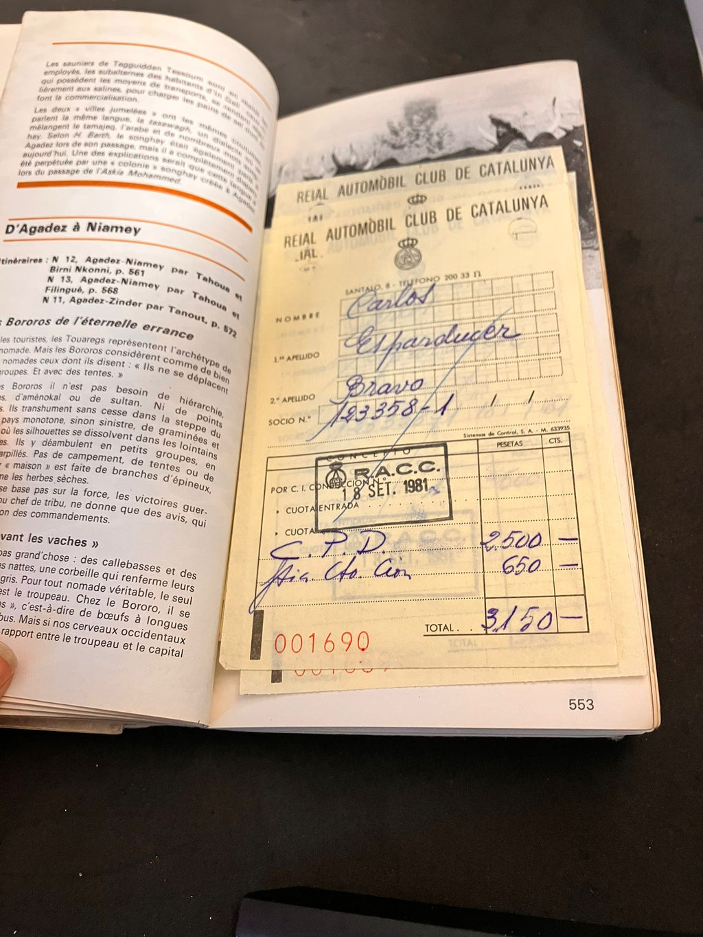 Sahara – Édition annotée par le Dr. Carlos Esparducer Bravo (circa 1980)
