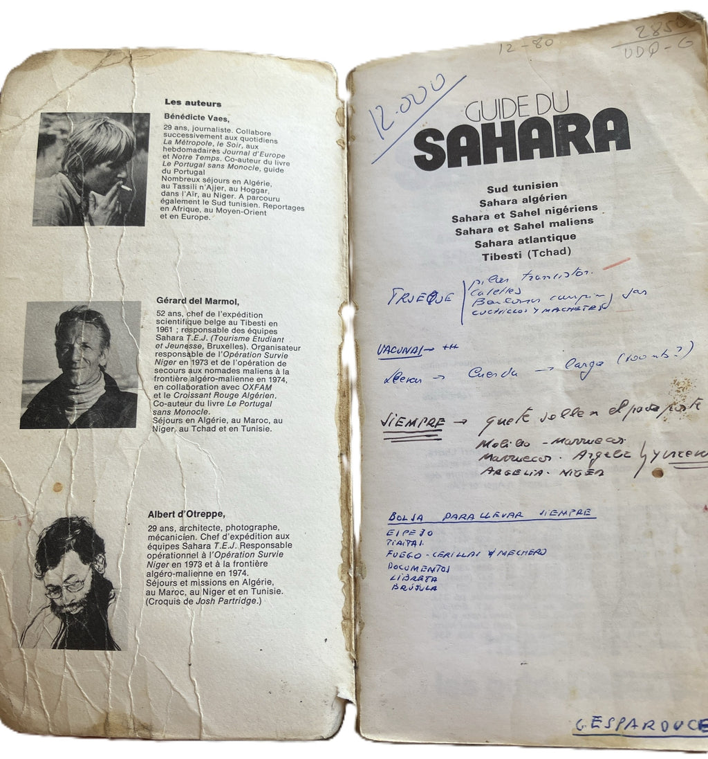 Sahara – Édition annotée par le Dr. Carlos Esparducer Bravo (circa 1980)